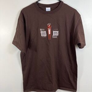Mesa Verse Colorado Tourist Tshirt Brown Travel Adult Large Native American